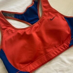 Nike Red and Blue Sports Bra